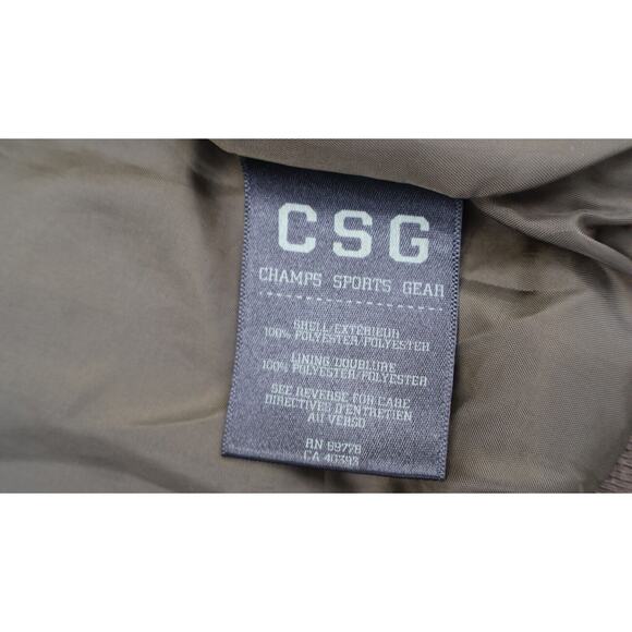 CSG Champs Sports Gear Jacket w/ Military Patches Lined Full Zip - Size: S/P - Picture 14 of 16